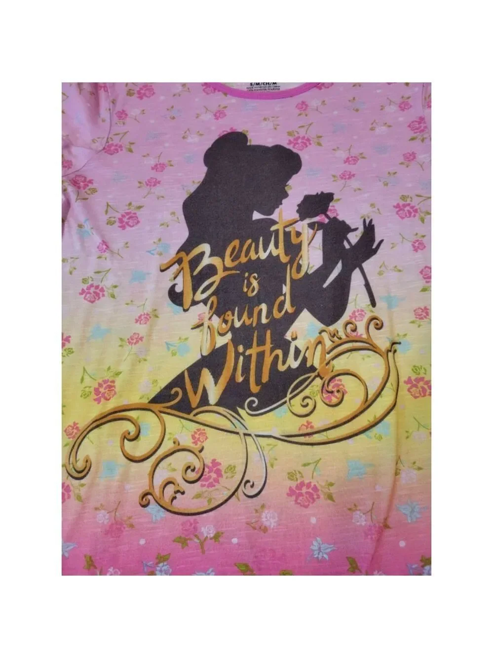 Disney Girls Short Sleeved Nightgown Size S/M